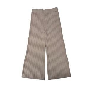 Sincerely Jules Rayon Blend Wide Legged Ribbed Sweater Pants Camel color Sz XL